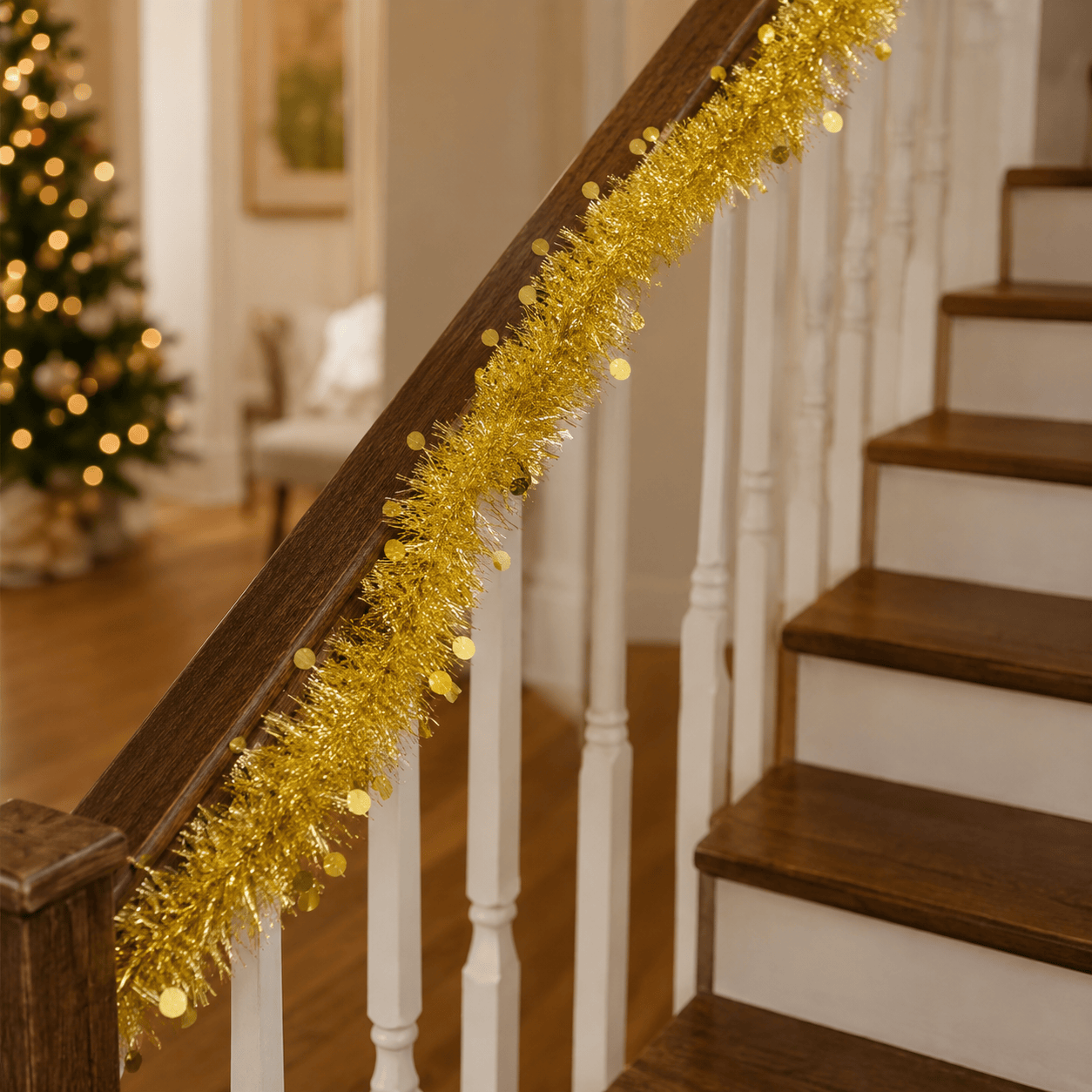 Three Kings Tinsel Three Kings Gold X-Bling! Tinsel Bauble Streamer – 2m