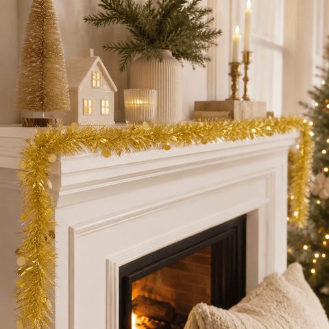 Three Kings Tinsel Three Kings Gold X-Bling! Tinsel Bauble Streamer – 2m