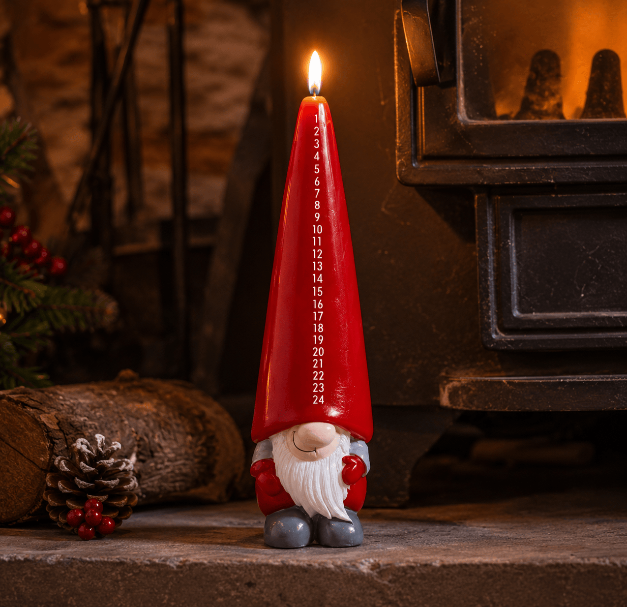 Three Kings Advent Candle Three Kings Gonk Advent Candle – 22cm