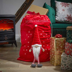 Three Kings Sacks Xmas Three Kings Gonk Gift Sack Red
