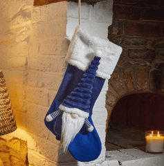 Three Kings Christmas Decor Three Kings Gonk Stocking Navy