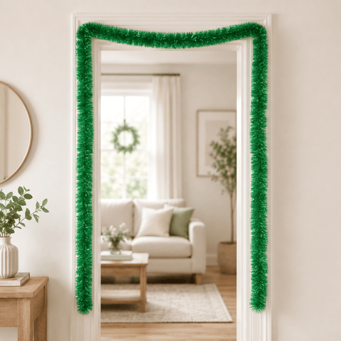 Three Kings Tinsel Three Kings Green Deluxe Christmas Tinsel Garland – 2m