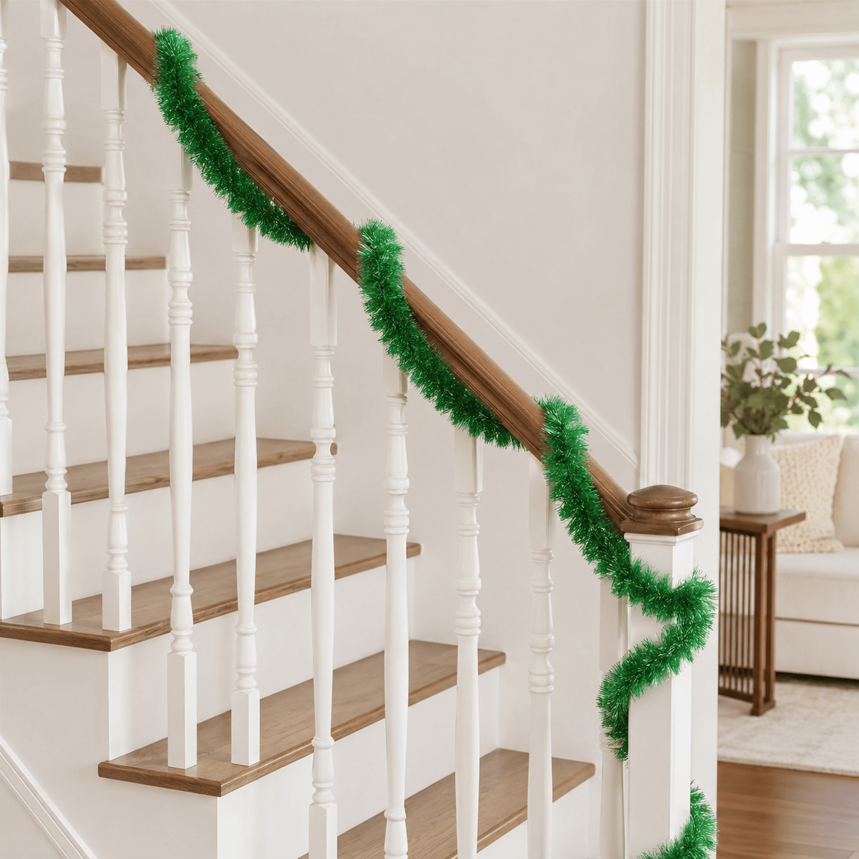Three Kings Tinsel Three Kings Green Deluxe Christmas Tinsel Garland – 2m