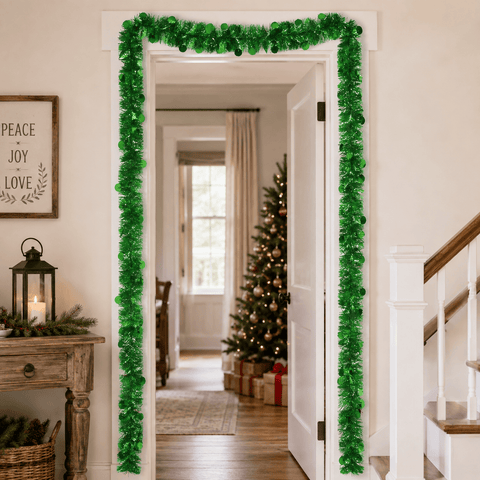 Three Kings Tinsel Three Kings Green X-Bling! Tinsel Bauble Streamer – 2m