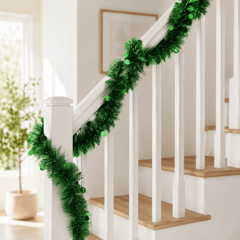 Three Kings Tinsel Three Kings Green X-Bling! Tinsel Bauble Streamer – 2m