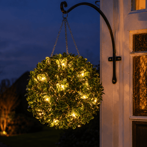 Three Kings LED Hanging Balls Three Kings Hanging LED Holly Ball – 30cm