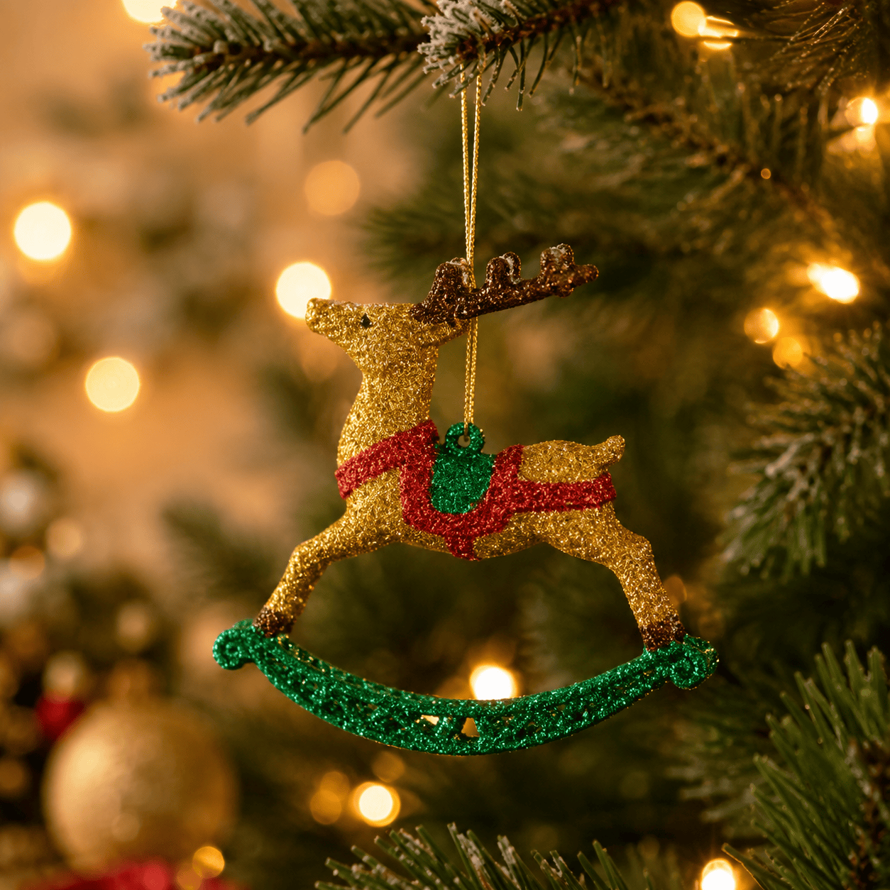 Three Kings Hanging Decor Three Kings Hanging Rocking Reindeer Pendant