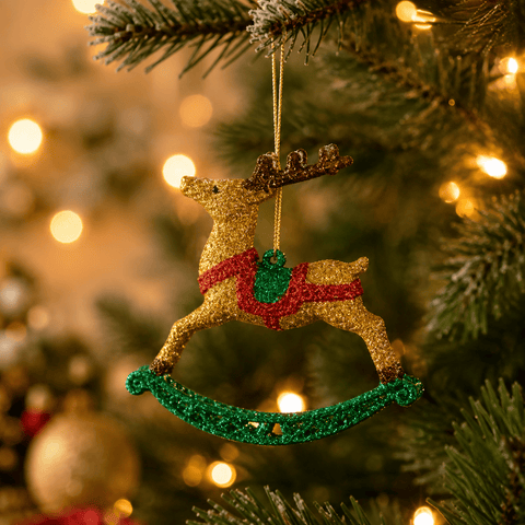 Three Kings Hanging Decor Three Kings Hanging Rocking Reindeer Pendant