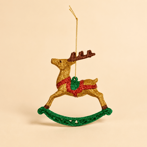 Three Kings Hanging Decor Three Kings Hanging Rocking Reindeer Pendant