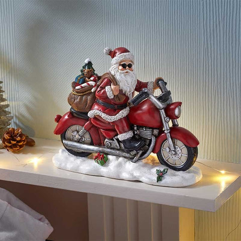 Three Kings Models & Scenes Three Kings 'Happy Rider' Santa Christmas Figurine
