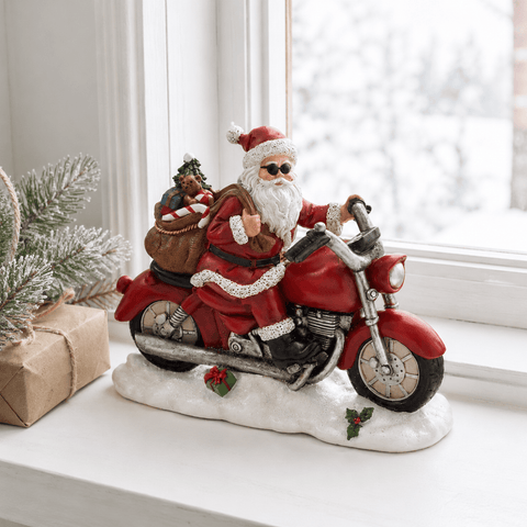 Three Kings Models & Scenes Three Kings 'Happy Rider' Santa Christmas Figurine