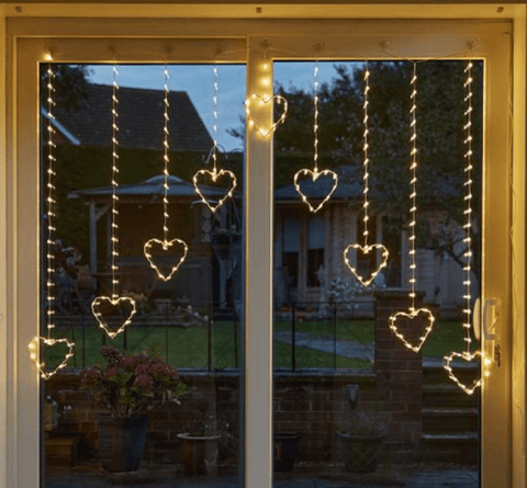 Three Kings Christmas Indoor Lights Three Kings Heart Curtain Warm White