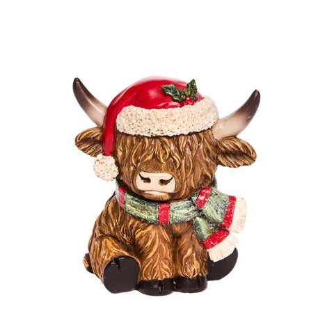 Three Kings Models & Scenes Three Kings Highland Cow Christmas Decoration – Mixed Case