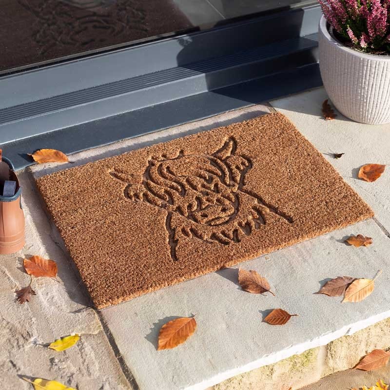Three Kings Christmas doormat Three Kings Highland Cow Decoir Autumn Doormat – 40x60cm