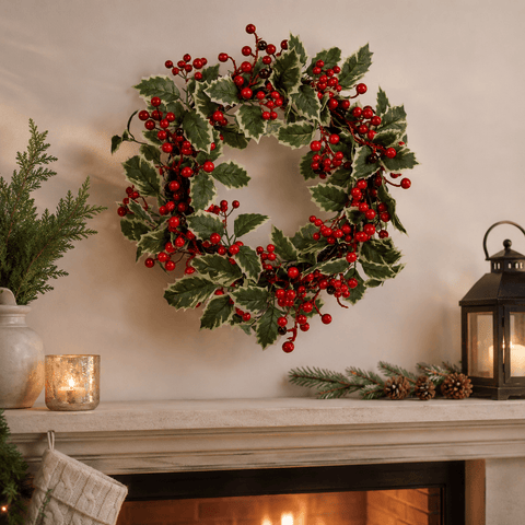 Three Kings Christmas Wreaths Three Kings HollyBerry Christmas Wreath – Assorted Sizes