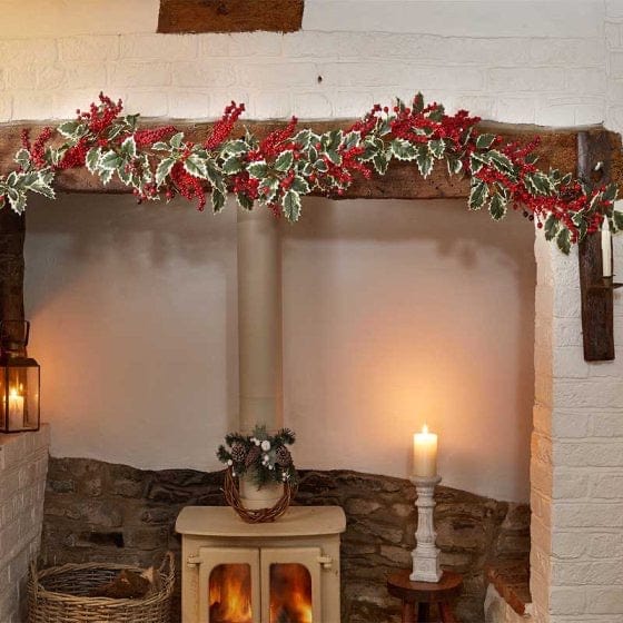 Three Kings Wreaths & Garlands Three Kings HollyBerry Garland Assorted Sizes