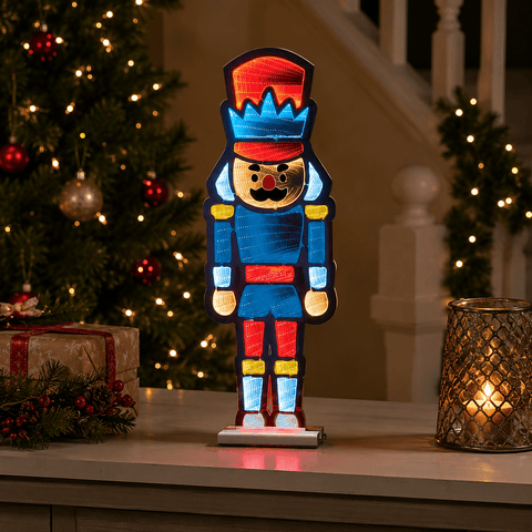 Three Kings Infinity Lighting Three Kings Infinity Mirror Nutcracker Decoration – 60cm