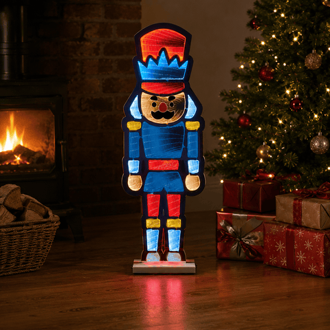 Three Kings Infinity Lighting Three Kings Infinity Mirror Nutcracker Decoration – 60cm