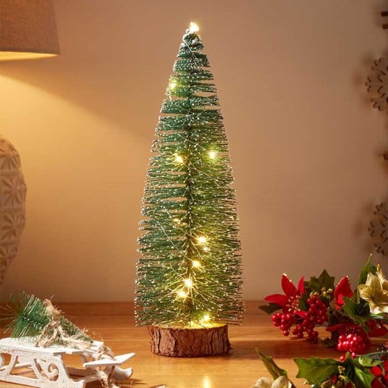 Three Kings LED String Trees Three Kings Inlit Frosted Fir Tree 30cm