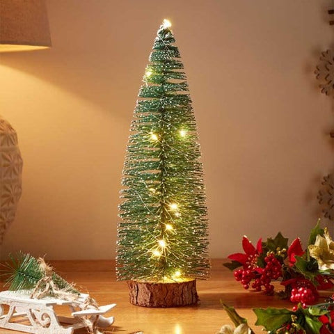Three Kings LED String Trees Three Kings Inlit Frosted Fir Tree 30cm