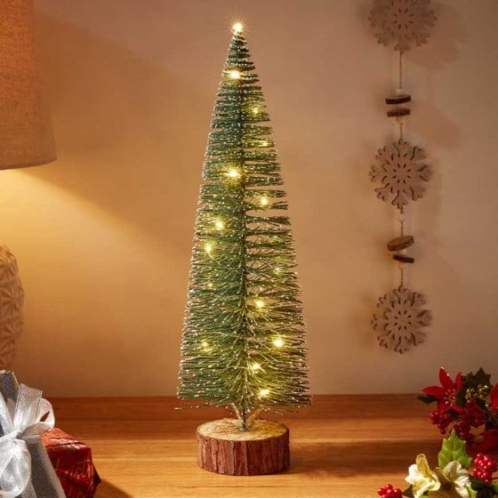 Three Kings LED String Trees Three Kings Inlit Frosted Fir Tree 40cm