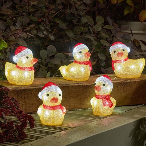 Smart Garden christmas duck decoration Three Kings InLit Ice Christmas Ducklings – Set of 5 LED Decoration