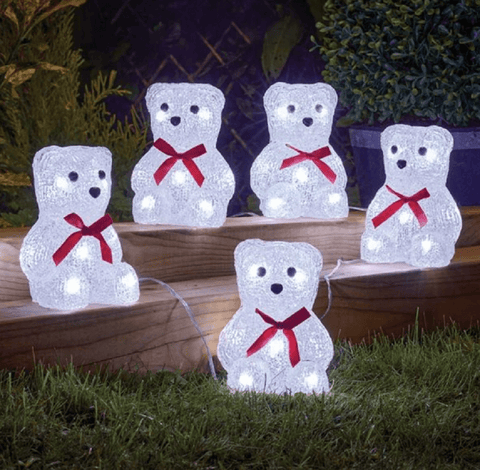Three Kings Christmas Lit Decor Three Kings InLit Ice Polar Bears