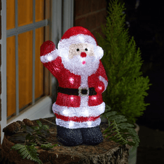 Three Kings Christmas Lit Decor Three Kings InLit Ice Santa