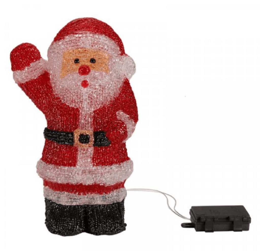 Three Kings InLit Ice Santa Acrylic Outdoor Trowell Garden Centre