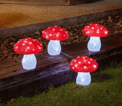 Three Kings Christmas Lit Decor Three Kings InLit Ice Shroomz Large 4pc