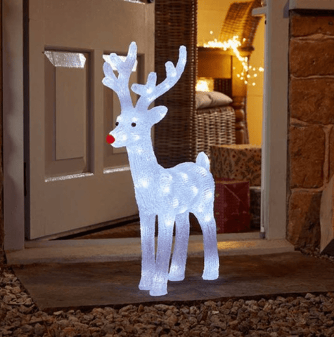 Three Kings Christmas Lit Decor Three Kings InLit Ice Stag Large