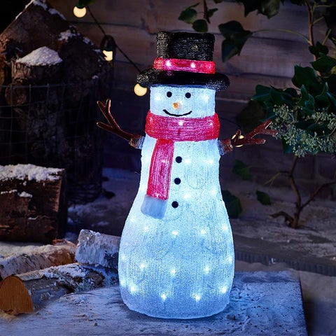 Smart Garden christmas lit snowman decoration Three Kings InLit Ice Winter Chums! LV Snowman LED Decoration