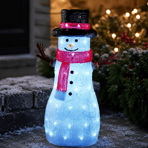 Three Kings christmas lit snowman decoration Three Kings InLit Ice Winter Chums! LV Snowman LED Decoration