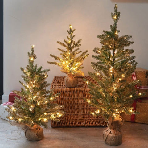 Three Kings Christmas Tree Three Kings InLit Sparkly Fir Christmas Tree – 45cm