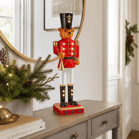 Three Kings Nutcrackers Three Kings InLit Teddy Cracker Nutcracker Decoration