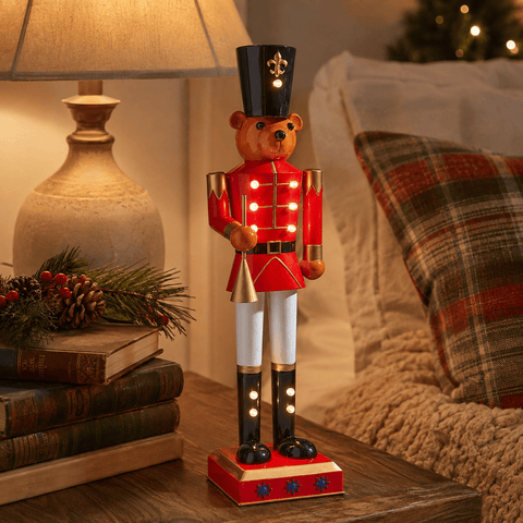 Three Kings Nutcrackers Three Kings InLit Teddy Cracker Nutcracker Decoration