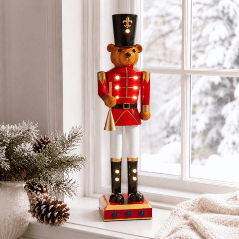 Three Kings Nutcrackers Three Kings InLit Teddy Cracker Nutcracker Decoration