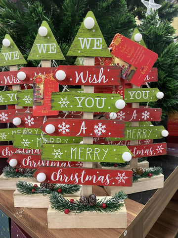 Three Kings Ornaments Decor Three Kings InLit Tree Magic Red/green