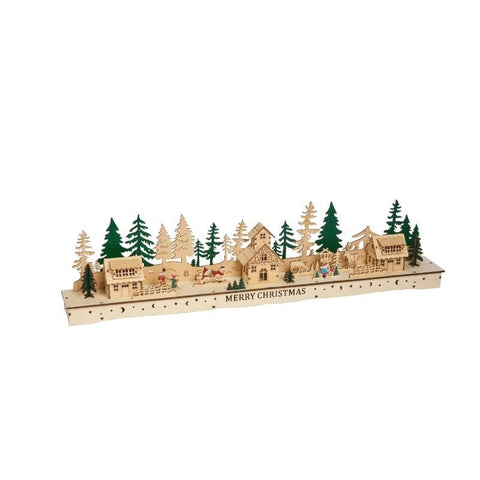 Three Kings Wooden Models & Scenes Three Kings InLit Twinkle Town Wooden WhimScapes Decoration