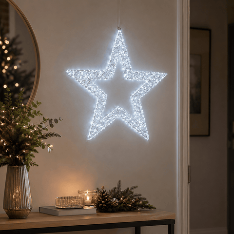 Three Kings LED Stars Three Kings LED Galaxy Star Cool White Christmas Decoration – 50cm