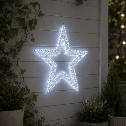 Three Kings LED Stars Three Kings LED Galaxy Star Cool White Christmas Decoration – 50cm