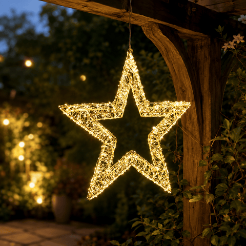 Three Kings LED Stars Three Kings LED Galaxy Star Warm White Christmas Decoration – 50cm