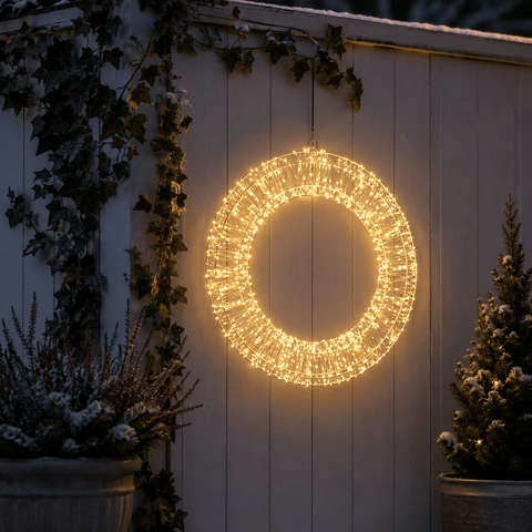 Three Kings LED Wreaths Three Kings LED Galaxy Warm White Christmas Wreath – 50cm