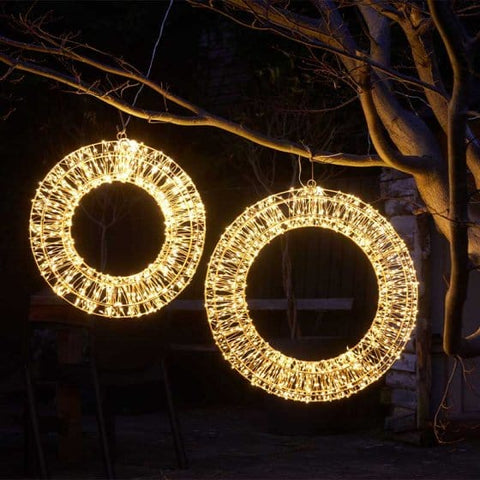 Three Kings LED Wreaths Three Kings LED Galaxy Wreath Warm White 40cm