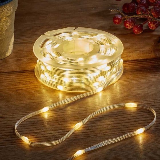 Coin String Lights Eureka Light String Two Tone Warm/Cool White 200 LEDs – Trowell Garden ...