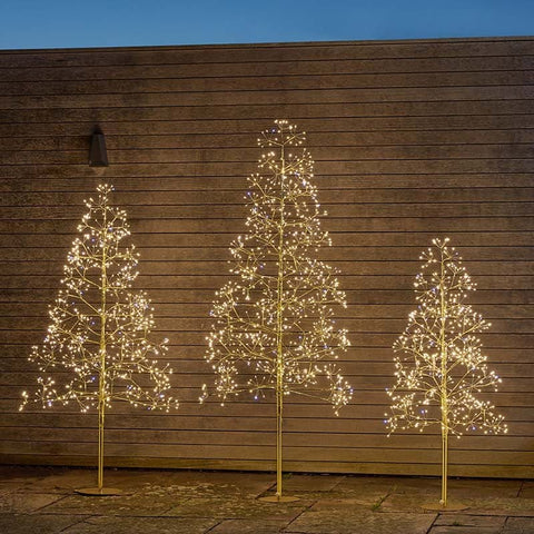 Smart Garden christmas lit tree Three Kings Low Voltage Golden Twinkling Tree – 1.8m