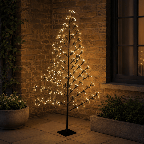 Three Kings christmas lit tree Three Kings Low Voltage Slimline Twinkling Tree – 1.8m
