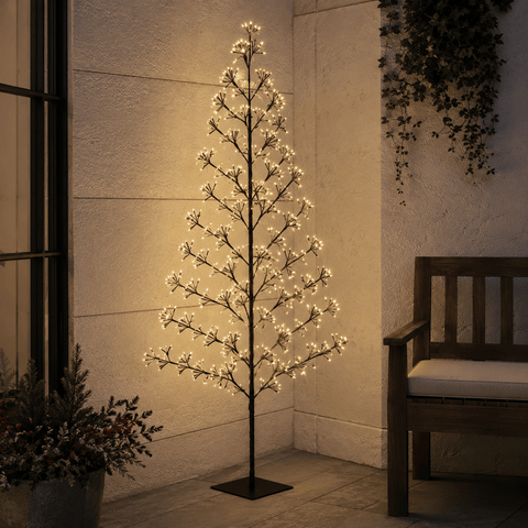 Three Kings christmas lit tree Three Kings Low Voltage Slimline Twinkling Tree – 1.8m