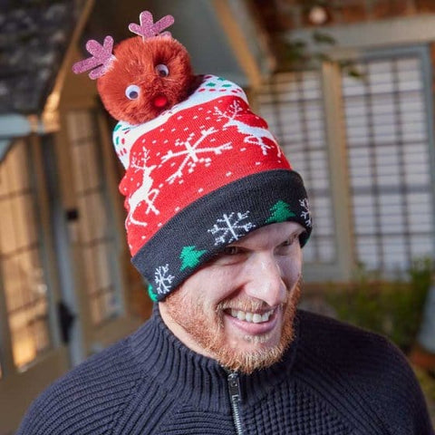 Three Kings Xmas Apparel Three Kings Luxury Beanie - Reindeer