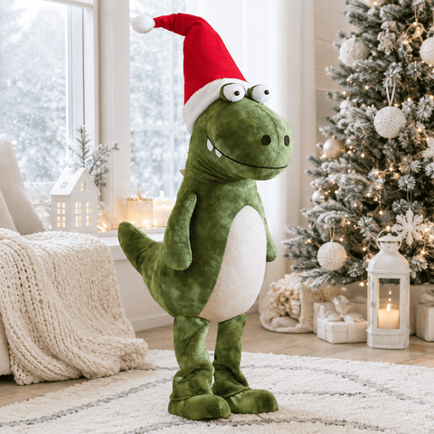 Three Kings Dinosaur Christmas Three Kings Mega Mary Dinosaur Christmas Plush- Green